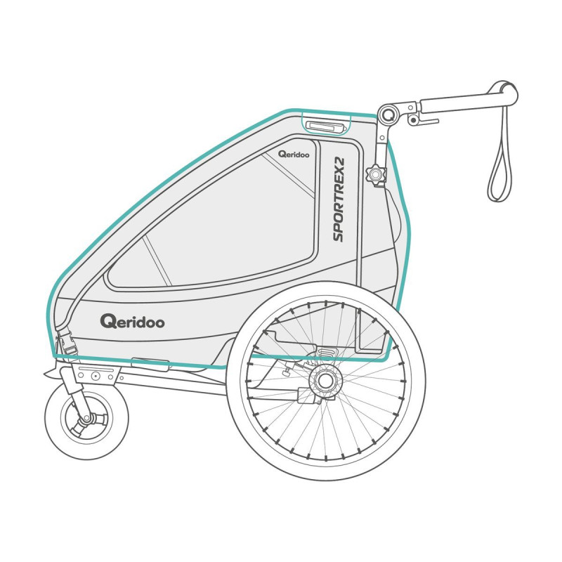 Qeridoo Sportrex housse pluie 2020